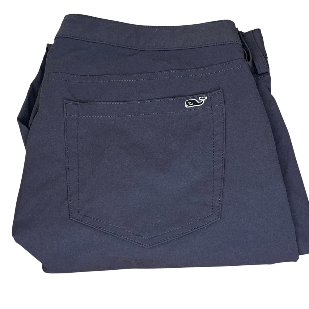 Vineyard Vines Performance Pants Men's 36x30 Dark Gray 5-Pocket Stretch Chino